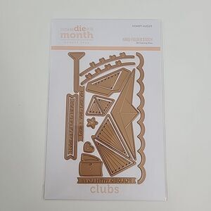 Spellbinders Stitching Die Of The Month Club August 2025 "Hand Folded Stitch"